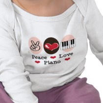 Peace Love Piano Infant Long Sleeve Tee